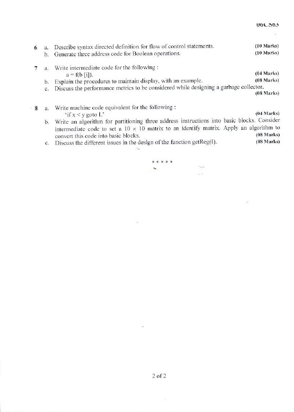 VTU QUESTION PAPERS 6th Semester Information Science Engineering 2010 - 2013 - Page 5