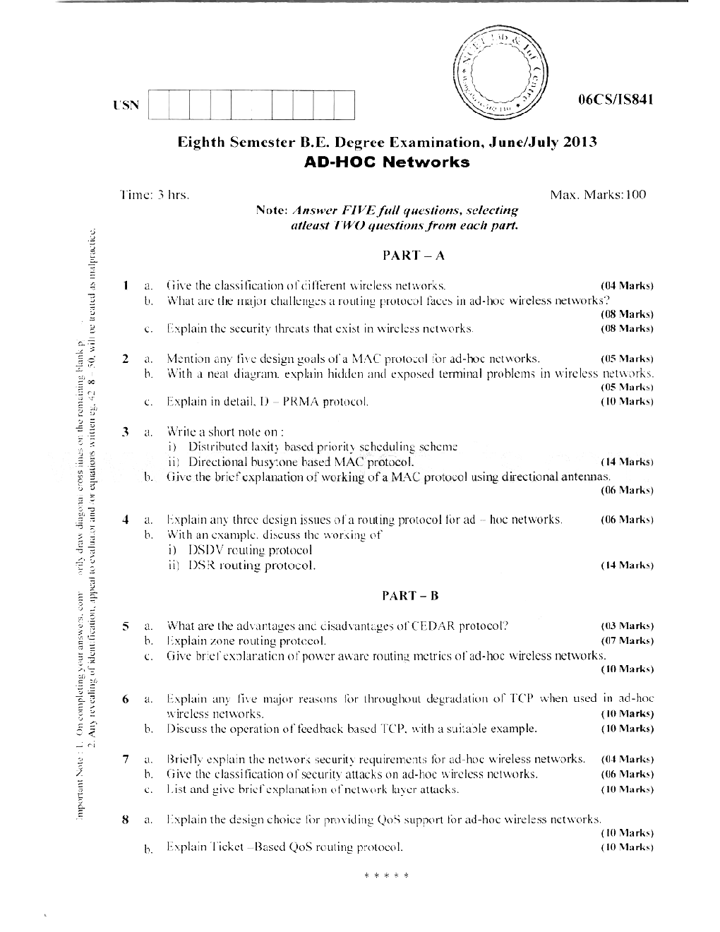 VTU QUESTION PAPERS 8th Semester Information Science Engineering 2010 - 2013 - Page 2