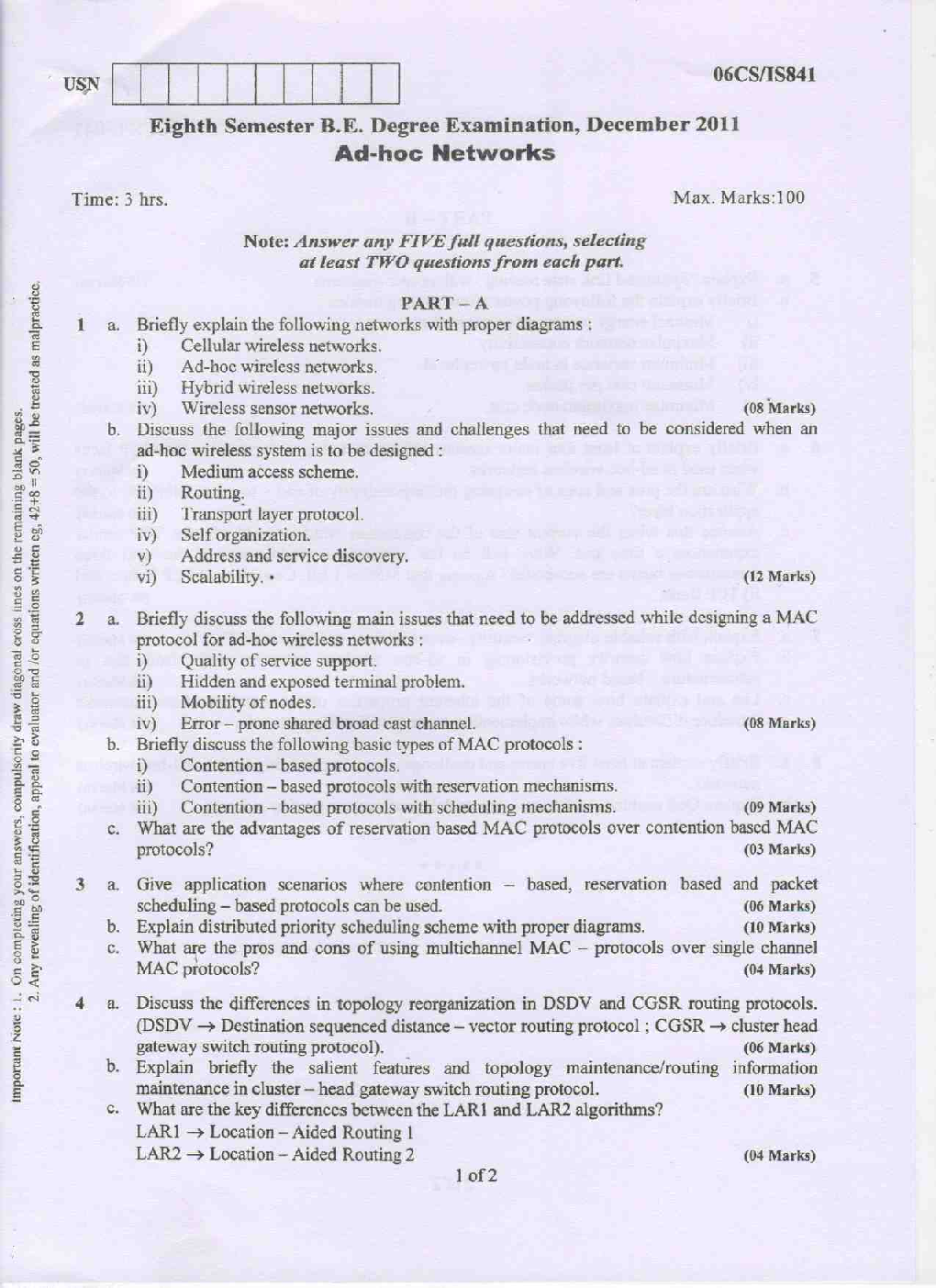 VTU QUESTION PAPERS 8th Semester Information Science Engineering 2010 - 2013 - Page 4