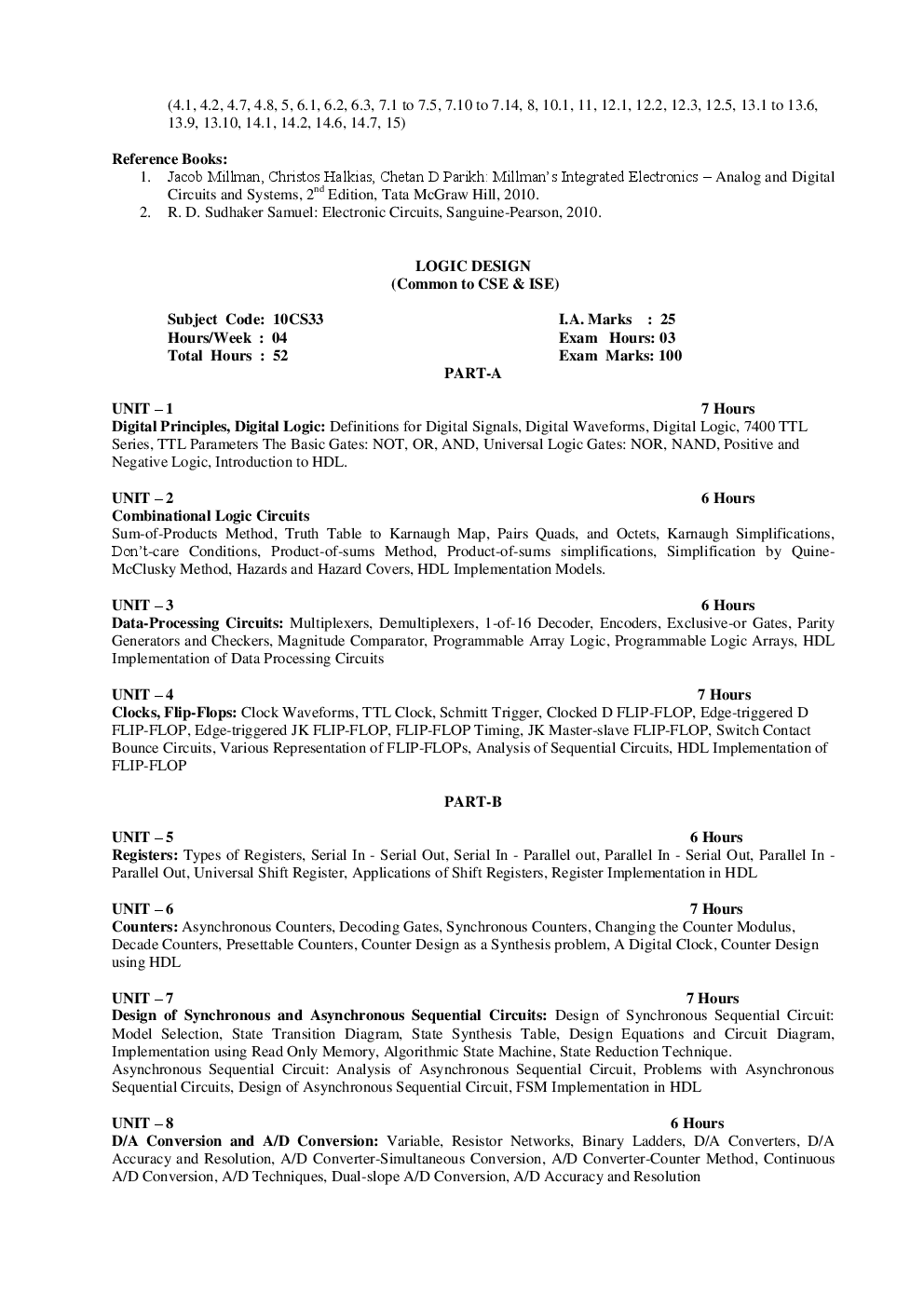 Information Science Engineering Syllabus 2nd 3rd and 4th Year - Page 4