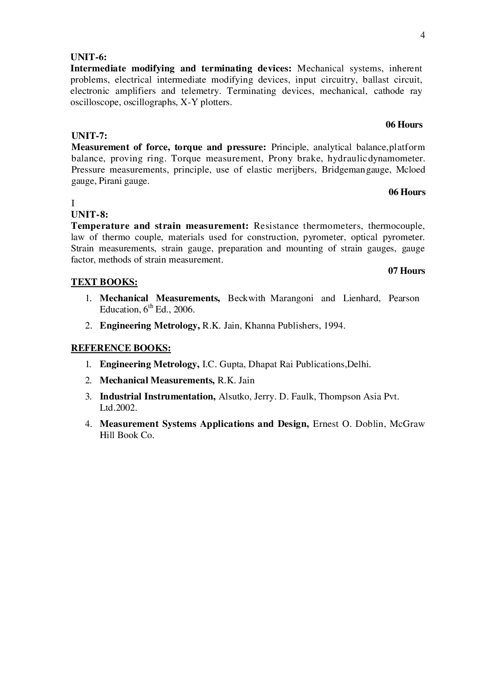 Mechanical Engineering Syllabus 2nd 3rd and 4th Year - Page 5