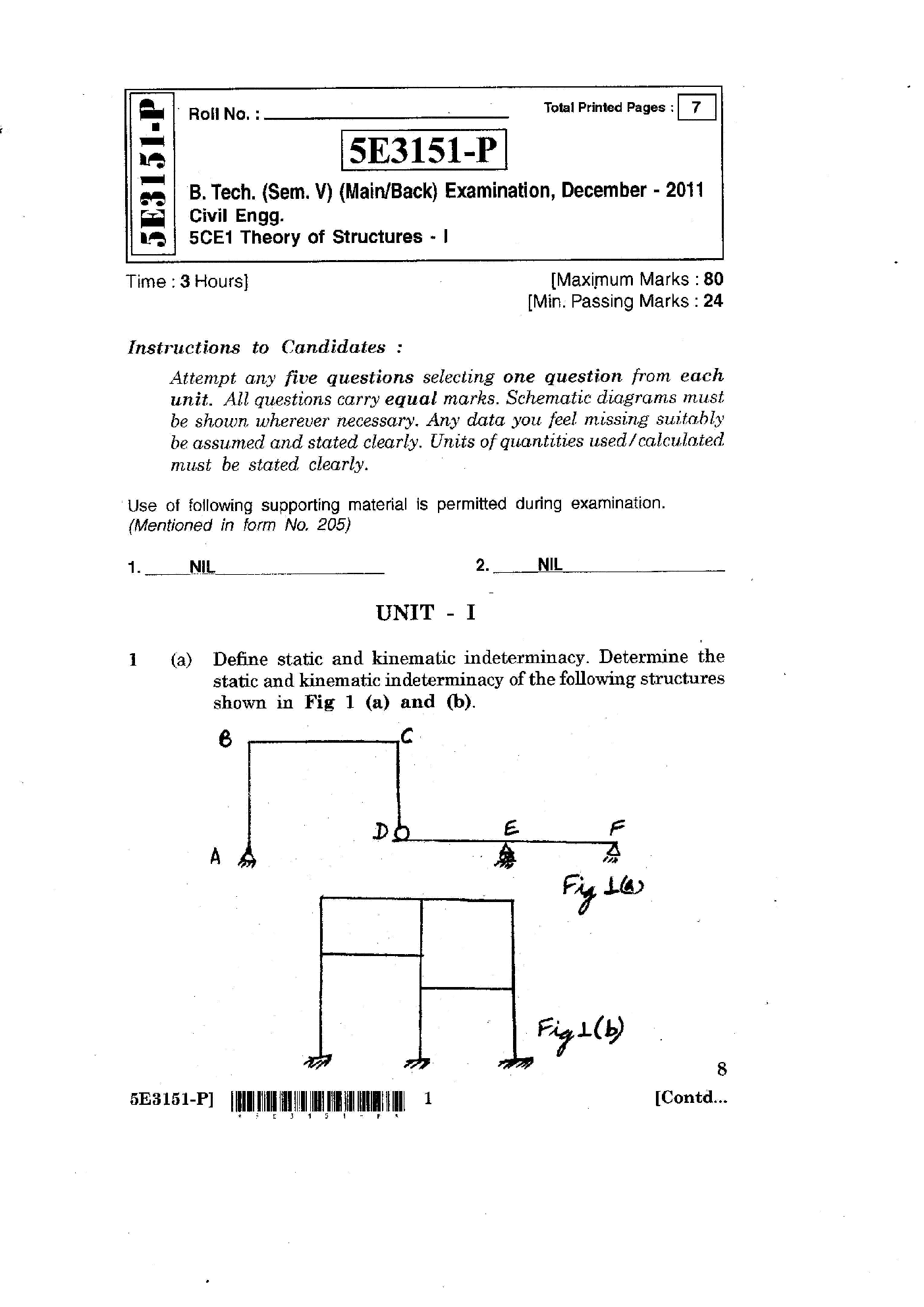 RTU QUESTION PAPERS 3rd Year Civil 2011-2014 - Page 2