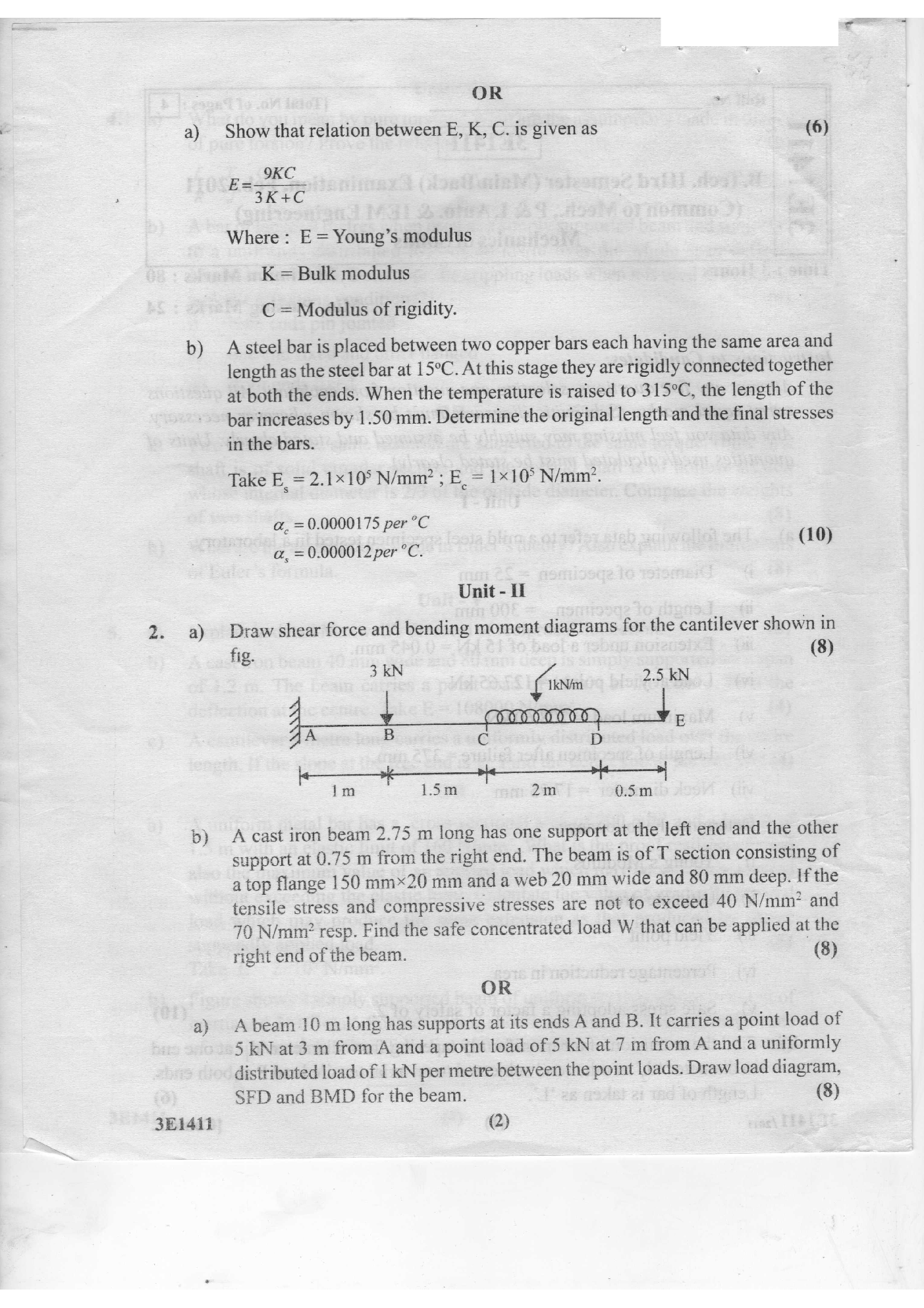 RTU QUESTION PAPERS 2nd Year Mechanical 2011-2014 - Page 3