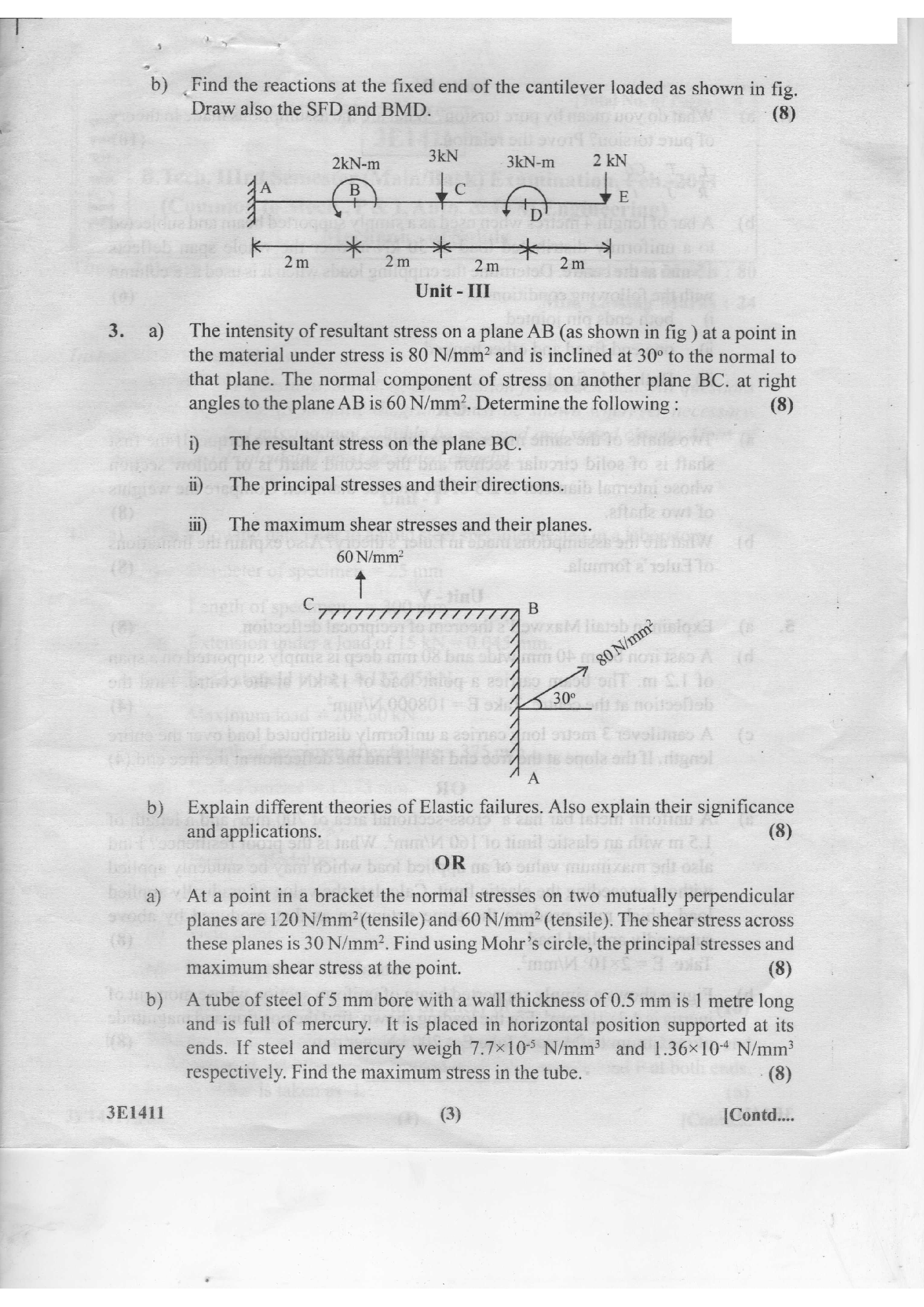 RTU QUESTION PAPERS 2nd Year Mechanical 2011-2014 - Page 4