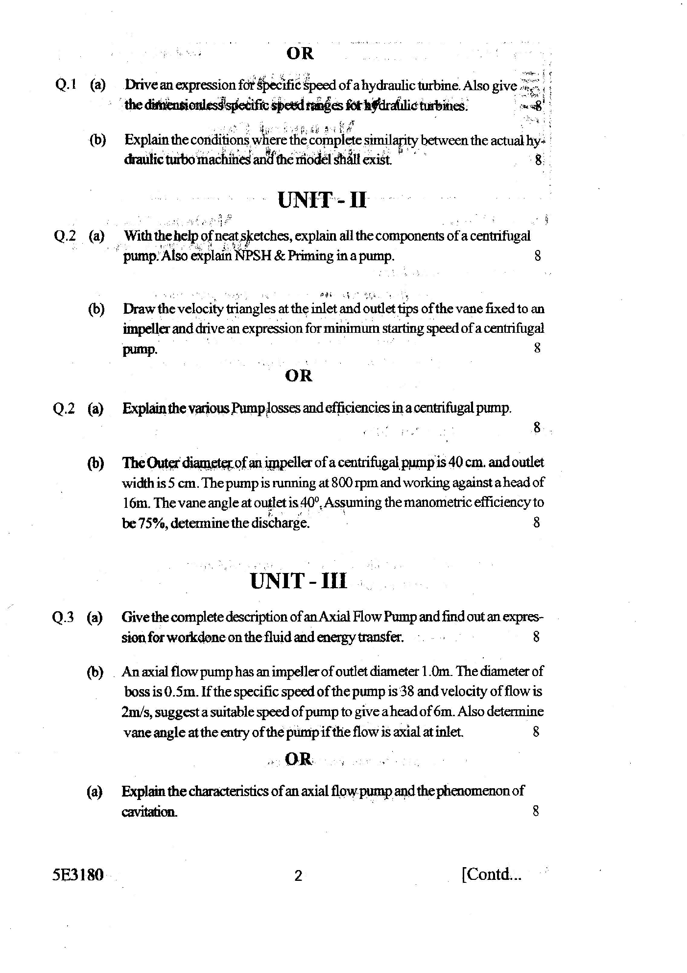RTU QUESTION PAPERS 3nd Year Mechanical 2009-2013 - Page 3