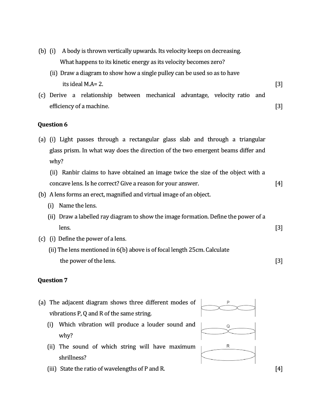 ICSE Sample Question Papers For Class 10 PHYSICS - Page 5