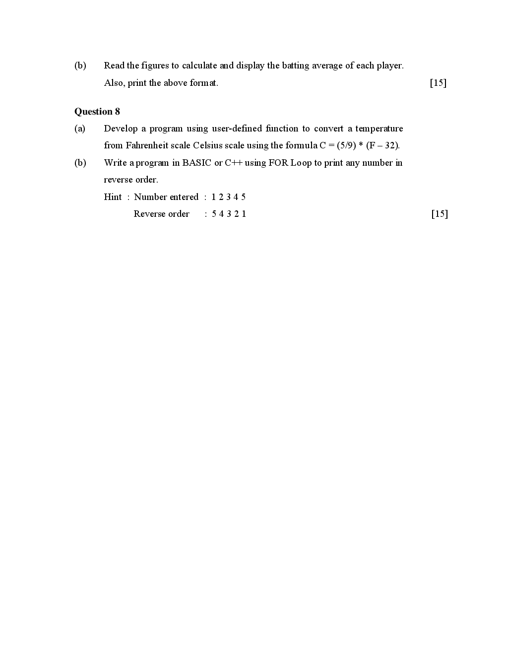 ICSE Sample Question Papers For Class 10 Computer-Science - Page 5