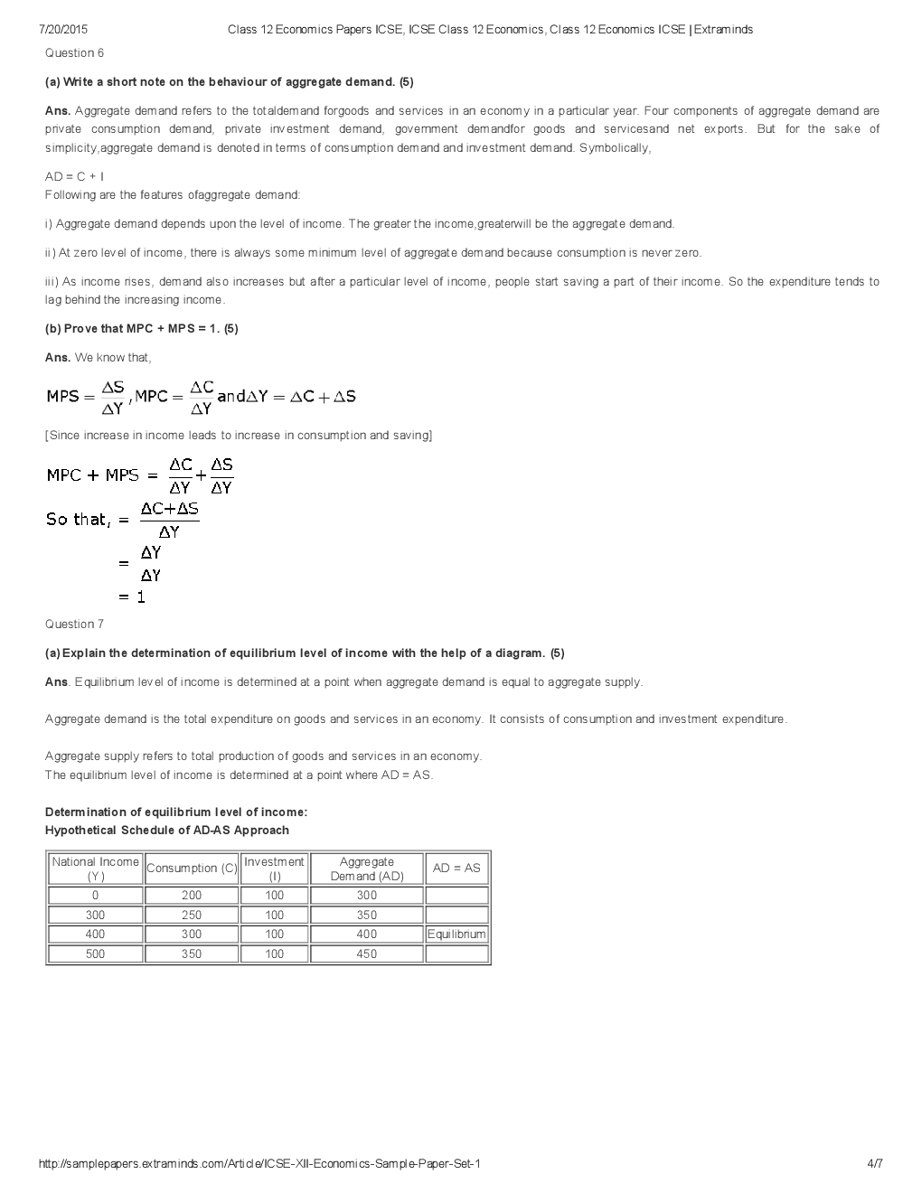ISC Sample Question Papers For Class 12 Economics - Page 5