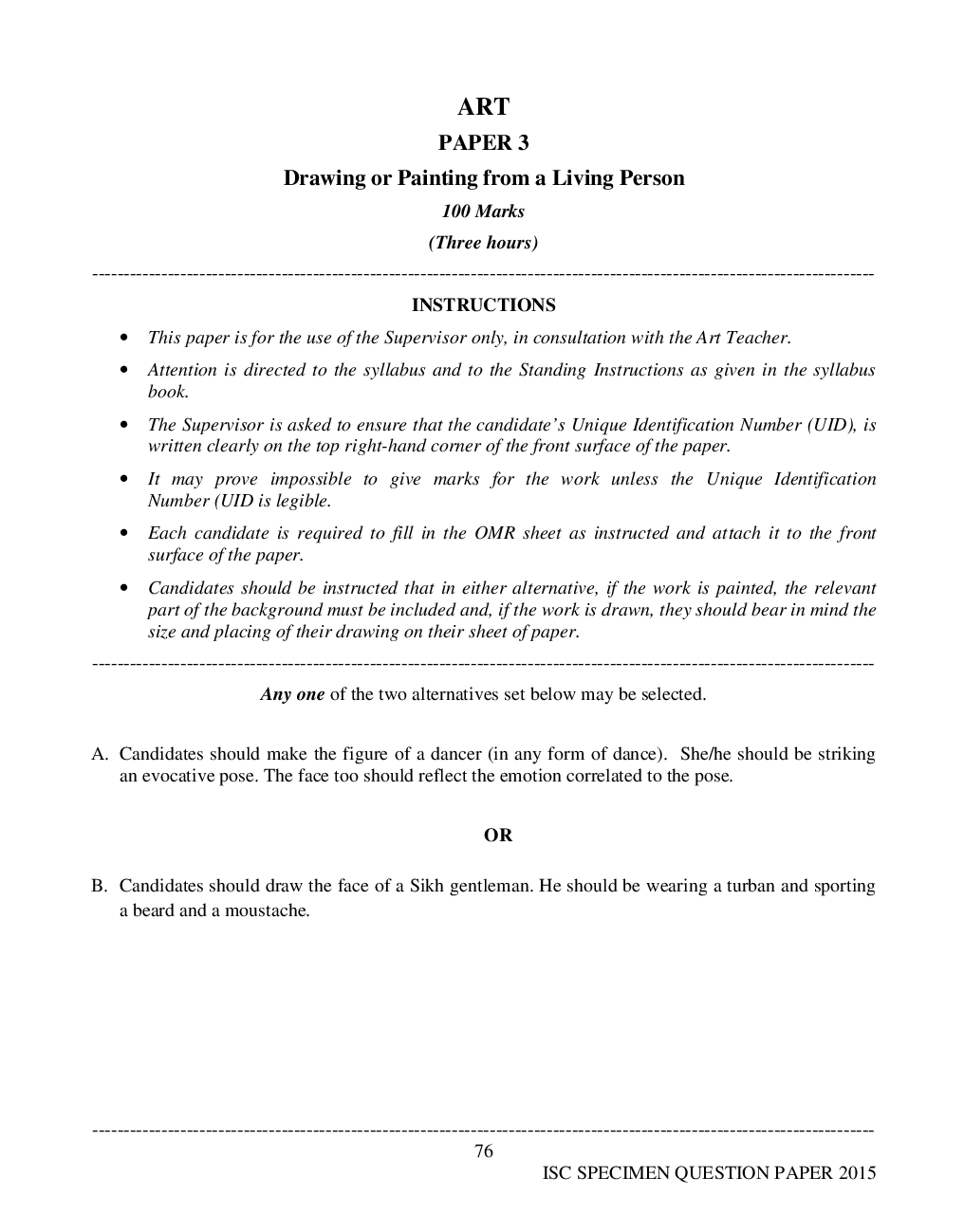 ISC Sample Question Papers For Class 12 Arts - Page 4