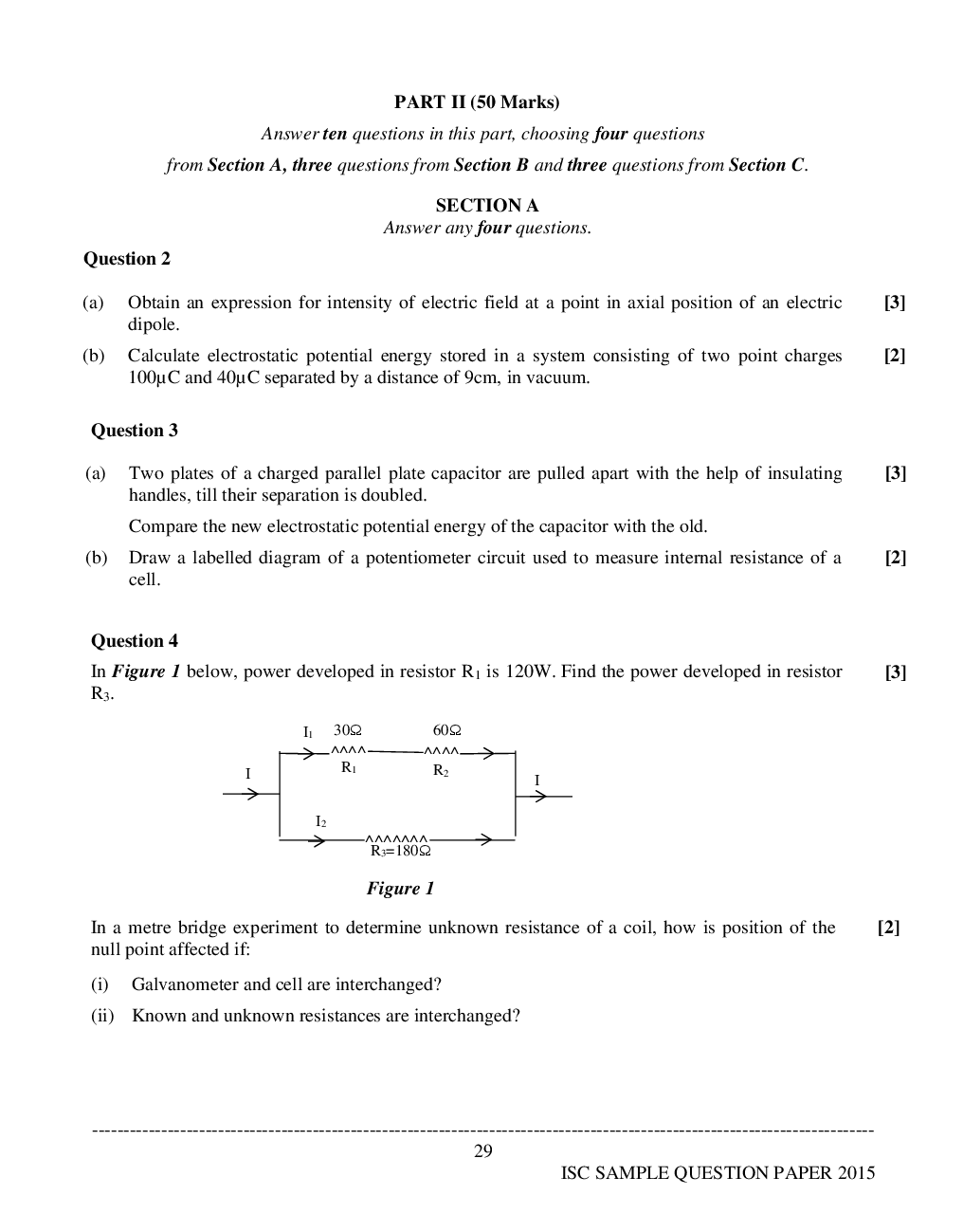 ISC Sample Question Papers For Class 12 Physics - Page 4