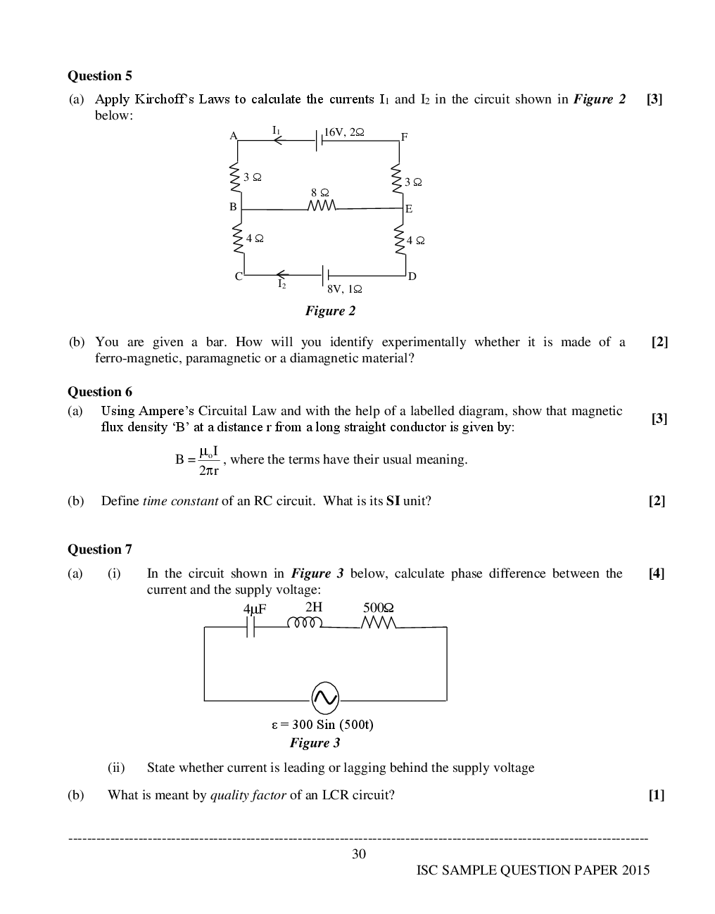 ISC Sample Question Papers For Class 12 Physics - Page 5