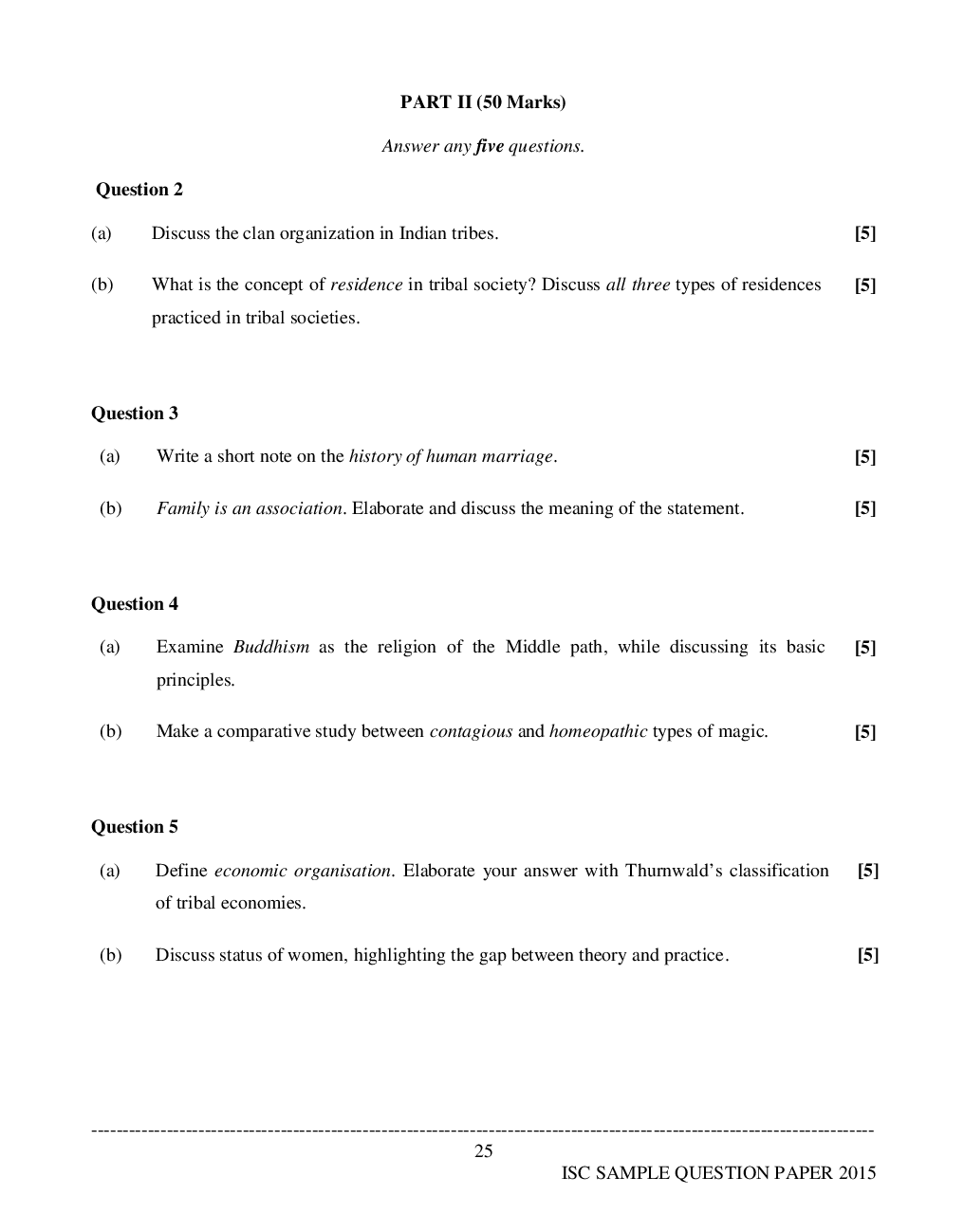  Sample Question Papers For Class 12 Sociology - Page 3