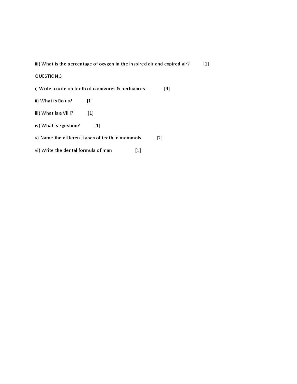 ICSE Question Papers For Class 9 Biology - Page 4