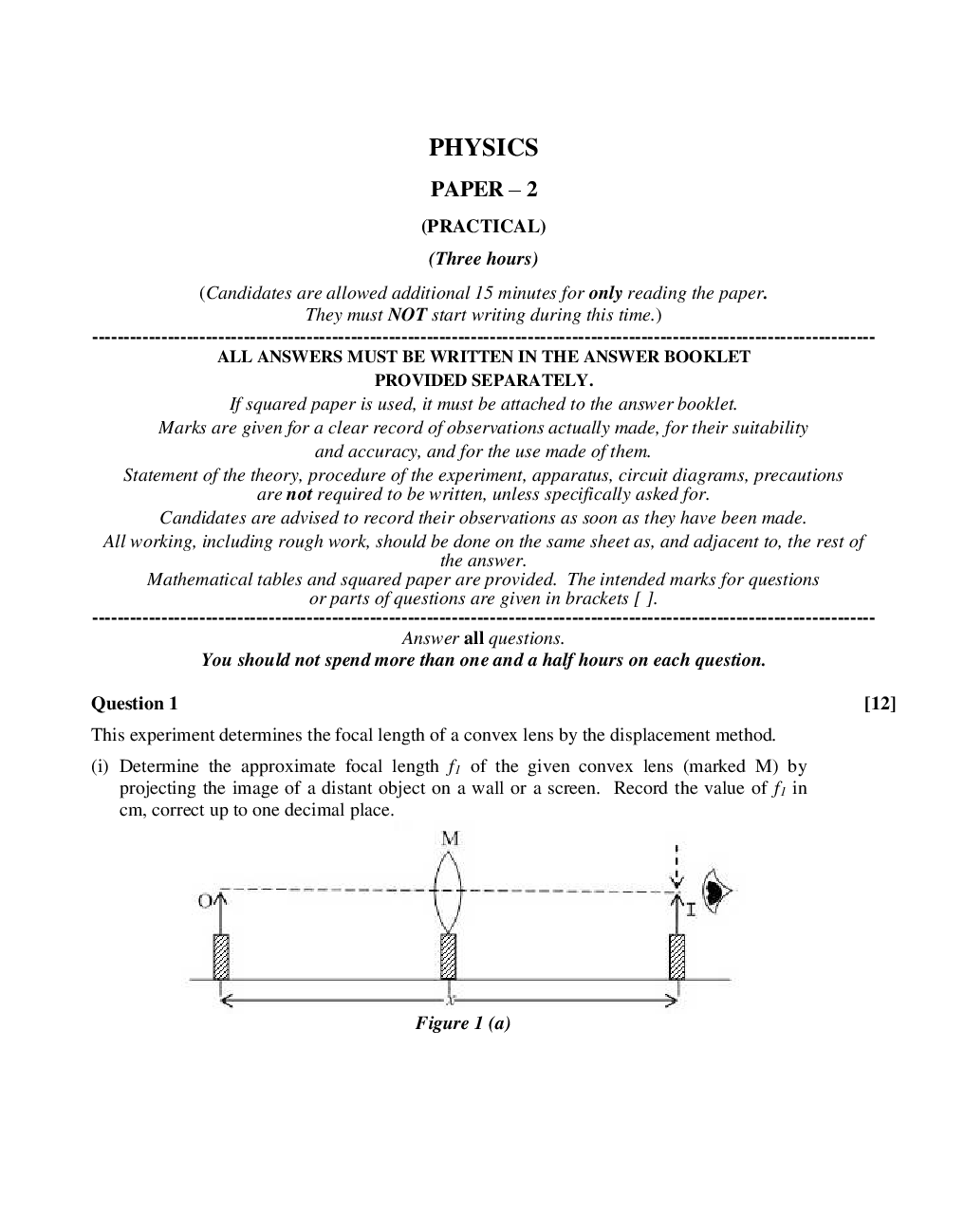 ISC  Question Papers For Class 11 Physics - Page 2