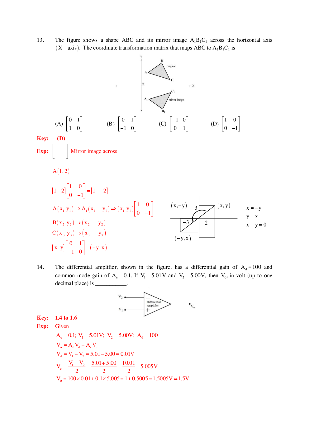 Download Free GATE Instrumentation Engineering Previous Year Question