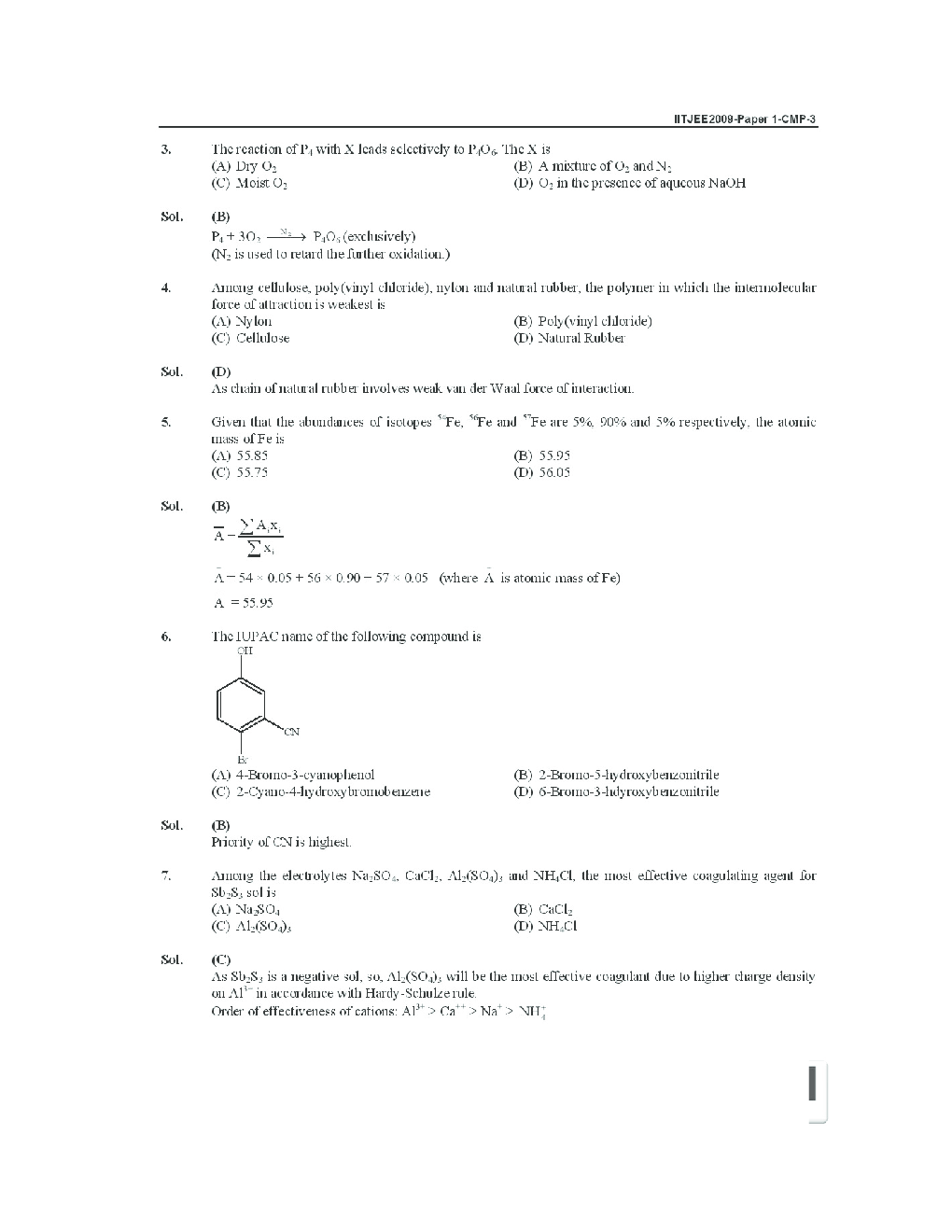 IIT JEE QUESTION PAPERS PAPER 1 WITH SOLUTIONS 2009 - Page 4