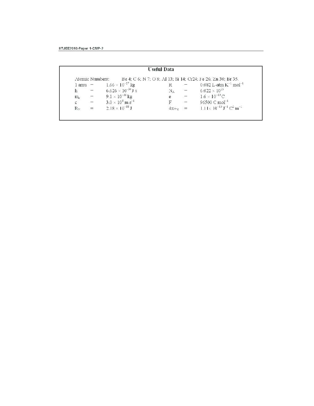 IIT JEE QUESTION PAPERS PAPER 1 WITH SOLUTIONS 2010 - Page 3