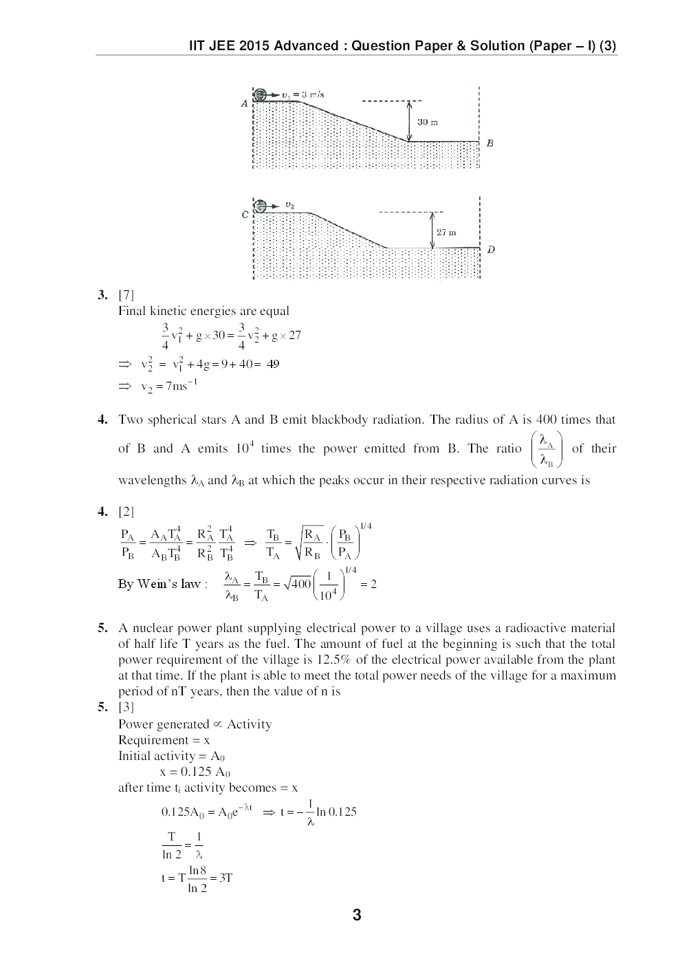 IIT JEE QUESTION PAPERS PAPER 1 WITH SOLUTIONS 2015 - Page 4