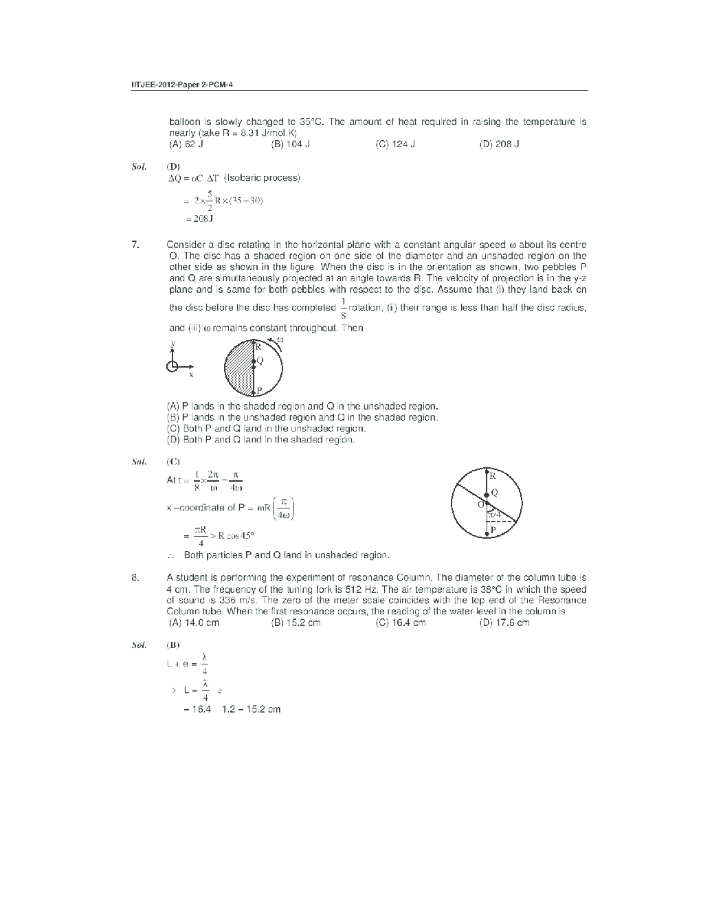 IIT JEE QUESTION PAPERS PAPER 2 WITH SOLUTIONS 2012 - Page 5