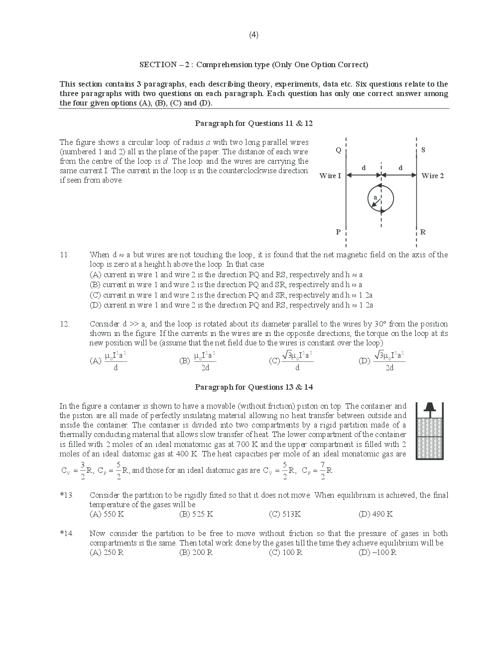IIT JEE QUESTION PAPERS PAPER 2 WITH SOLUTIONS 2014 - Page 5