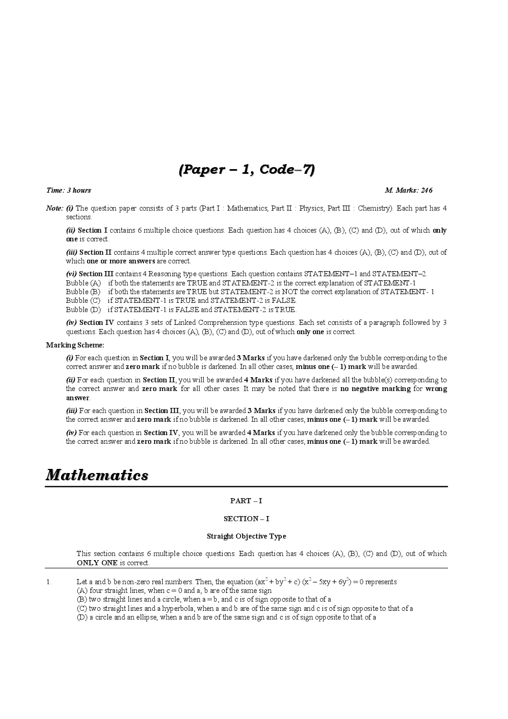 IIT JEE SOLVED QUESTION PAPERS PAPER 1  2008 - Page 2