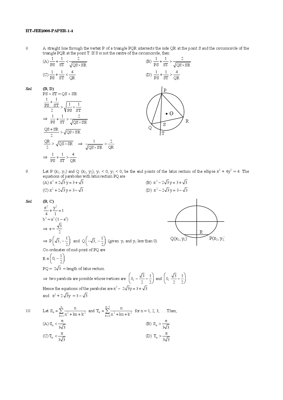 IIT JEE SOLVED QUESTION PAPERS PAPER 1  2008 - Page 5