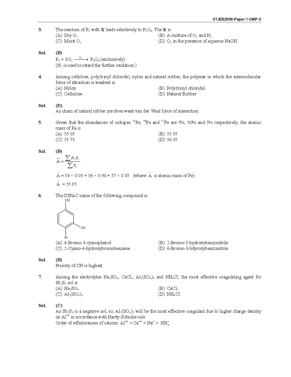 IIT JEE SOLVED QUESTION PAPERS PAPER 1 2009 - Page 4