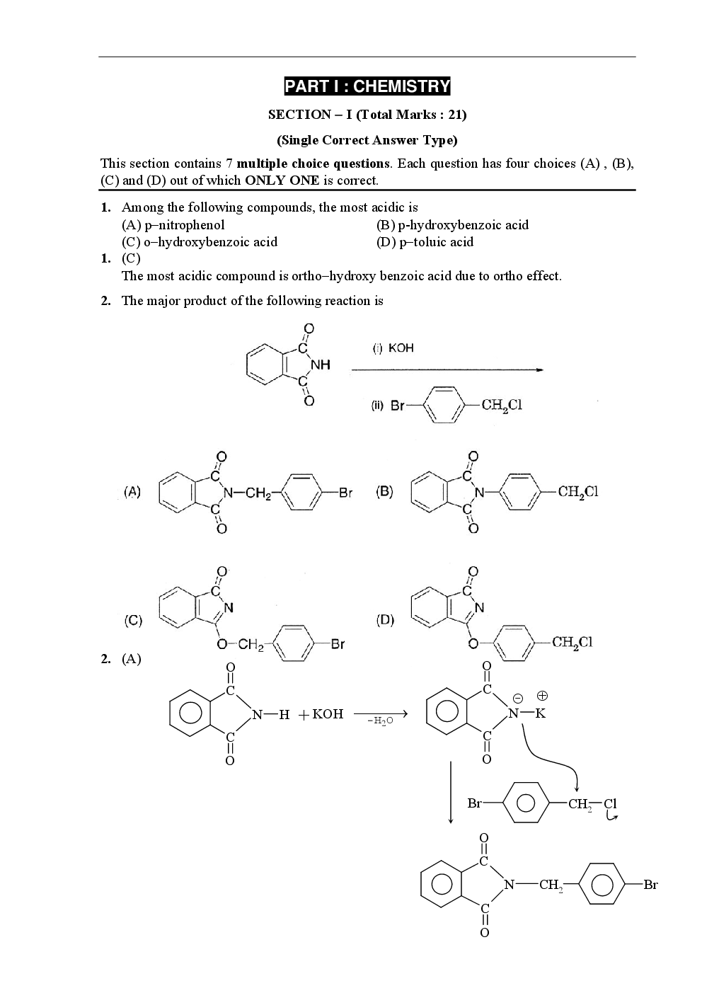 IIT JEE SOLVED QUESTION PAPERS PAPER 1 2011 - Page 4