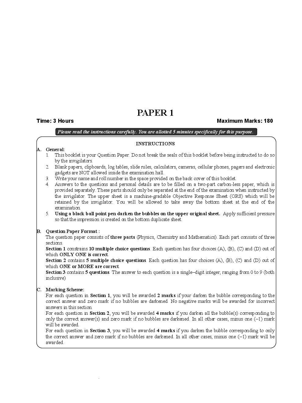 IIT JEE SOLVED QUESTION PAPERS PAPER 1 2013 - Page 2