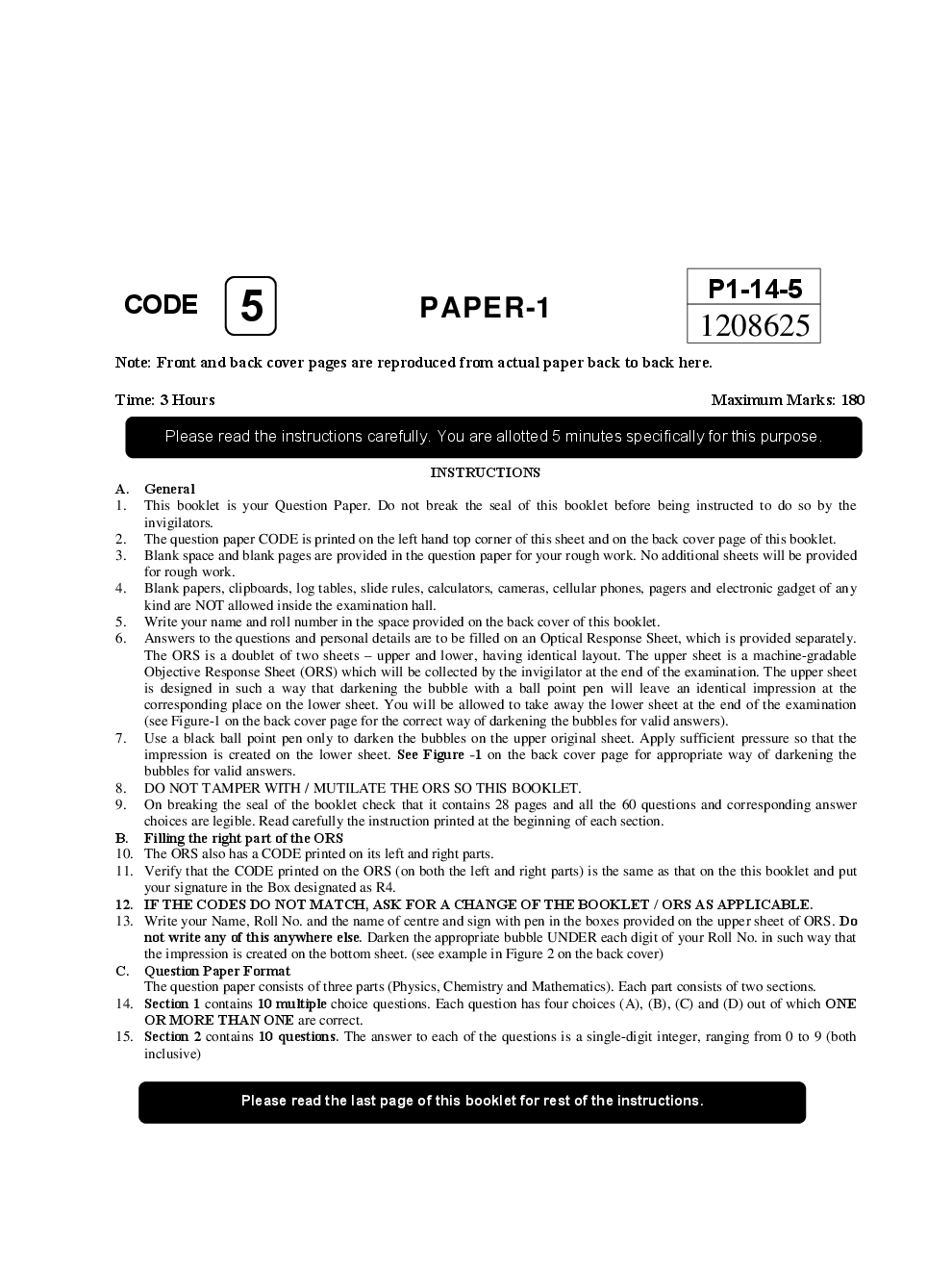 IIT JEE SOLVED QUESTION PAPERS PAPER 1 2014 - Page 2