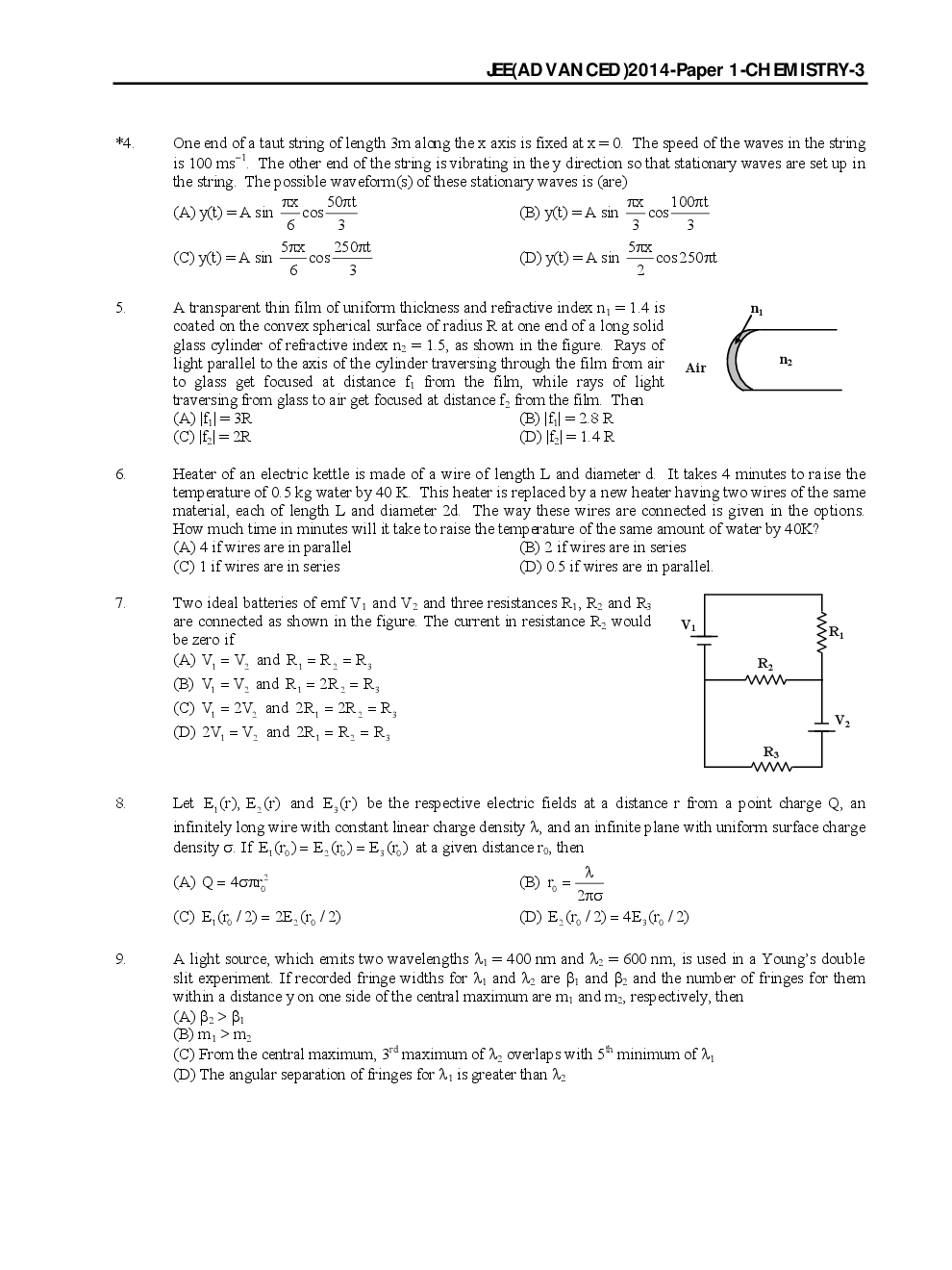 IIT JEE SOLVED QUESTION PAPERS PAPER 1 2014 - Page 4