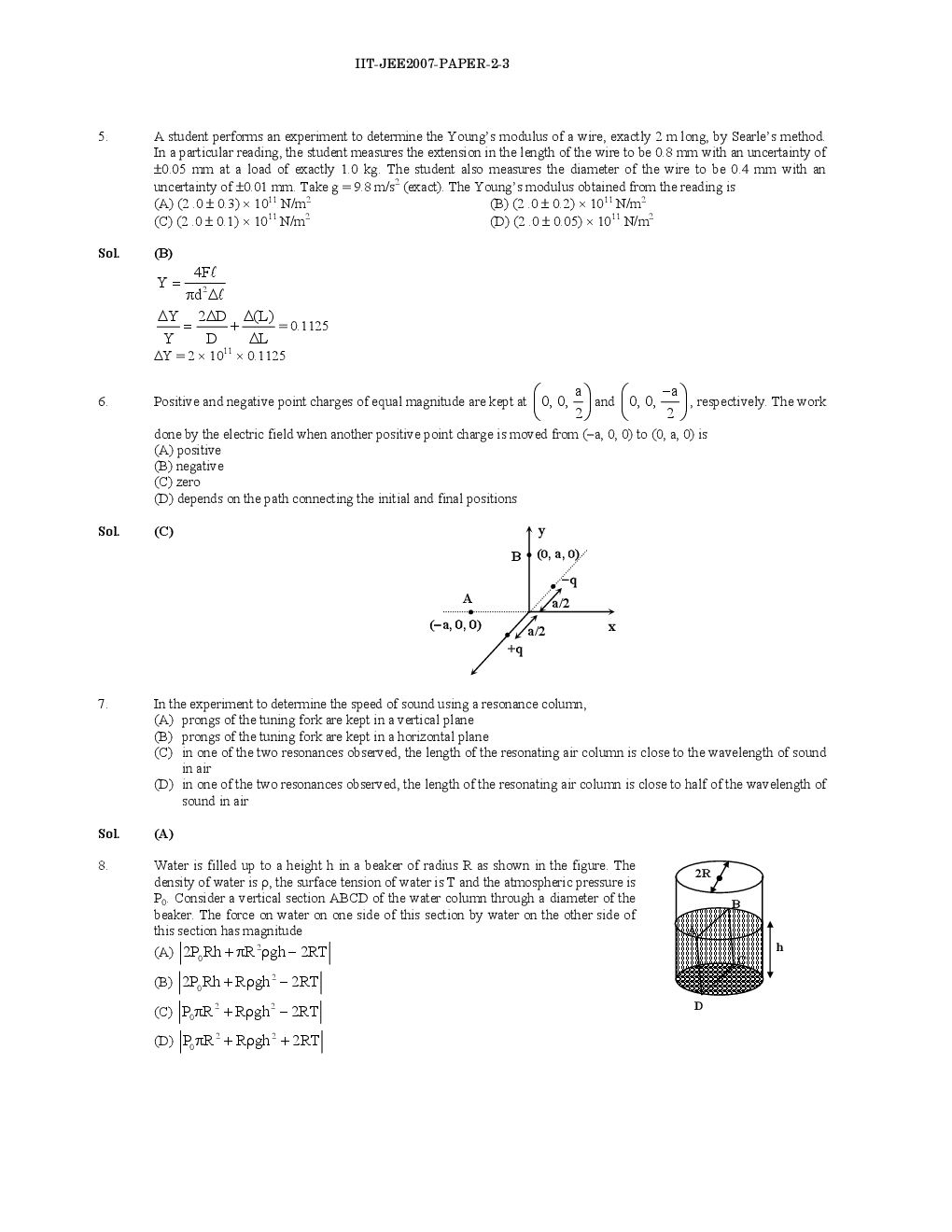 IIT JEE SOLVED QUESTION PAPERS PAPER 2 2007 - Page 4