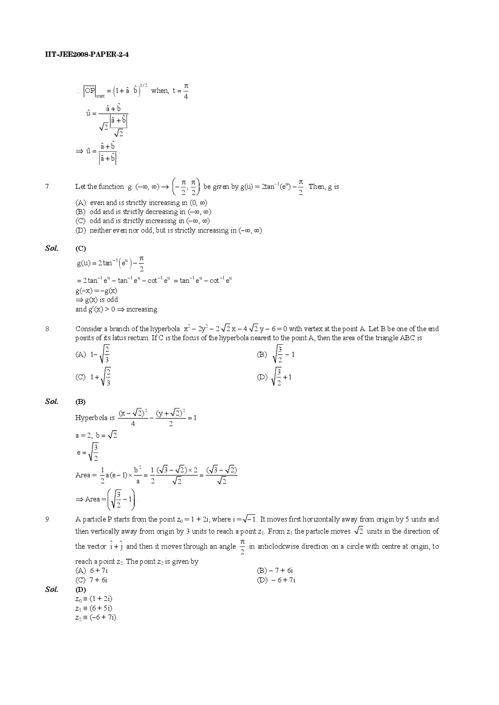 IIT JEE SOLVED QUESTION PAPERS PAPER 2 2008 - Page 5