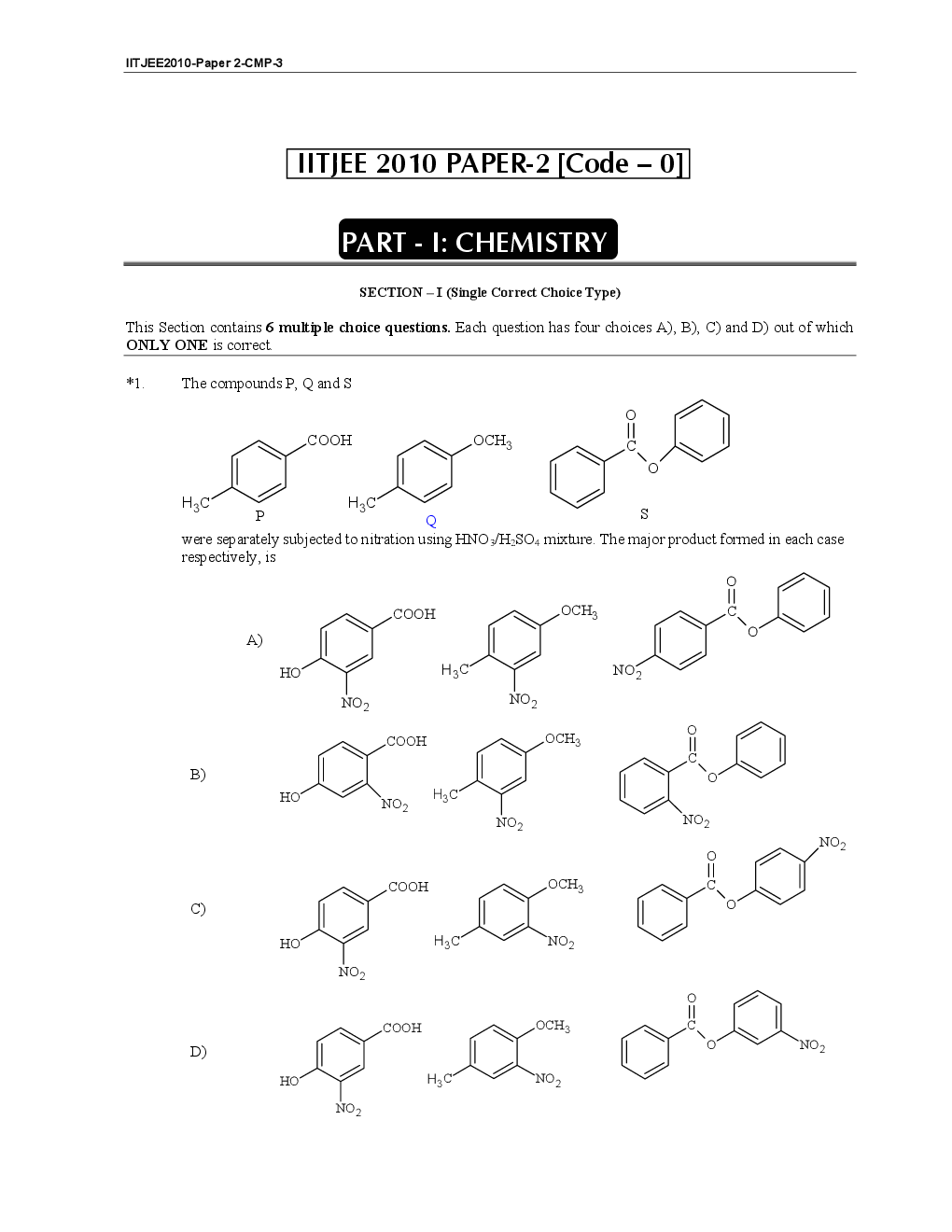 IIT JEE SOLVED QUESTION PAPERS PAPER 2 2010 - Page 3