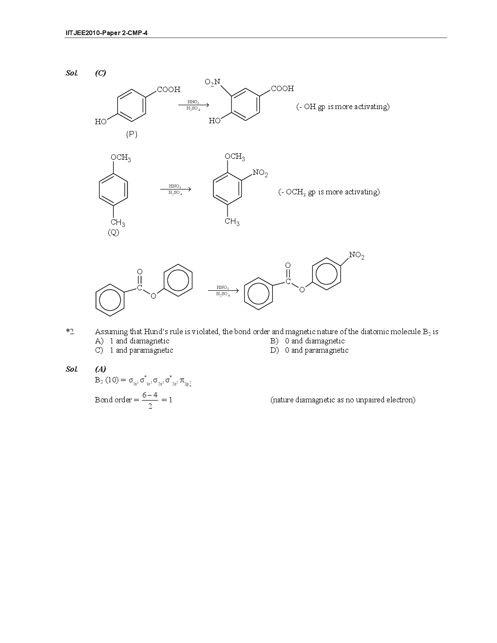 IIT JEE SOLVED QUESTION PAPERS PAPER 2 2010 - Page 4