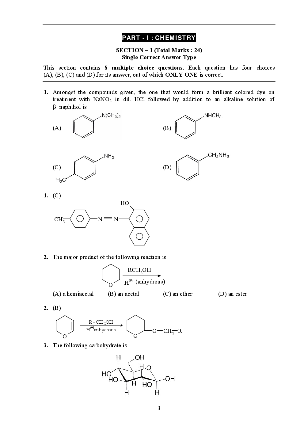IIT JEE SOLVED QUESTION PAPERS PAPER 2 2011 - Page 4