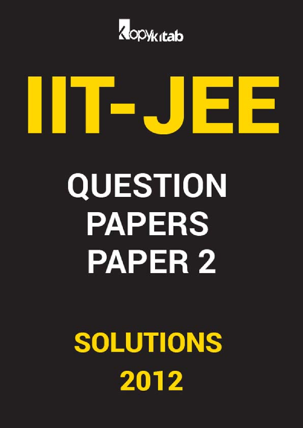 IIT JEE SOLVED QUESTION PAPERS PAPER 2 2012 - Page 1