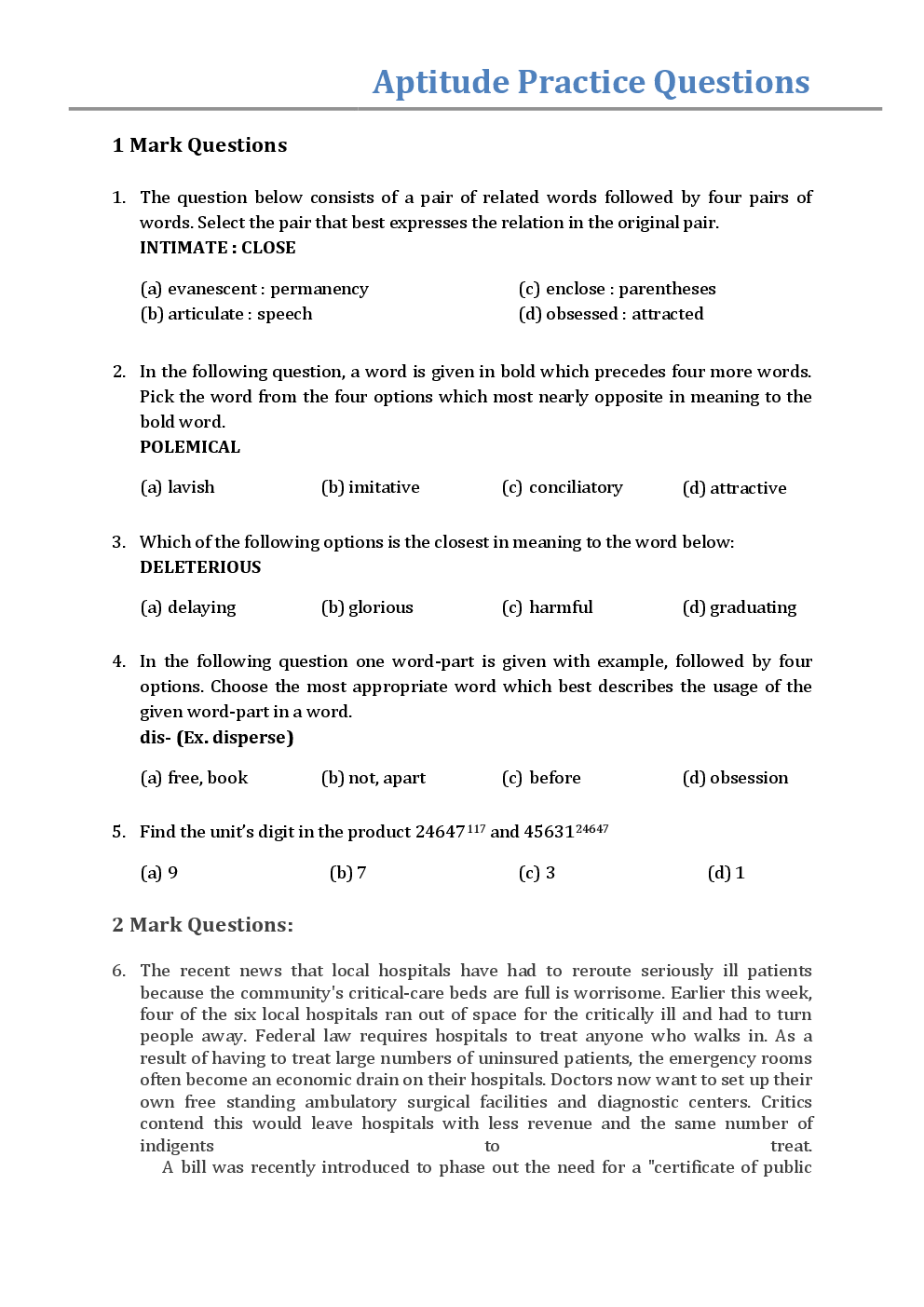 GATE 2016 General Aptitude Solved Papers  - Page 2