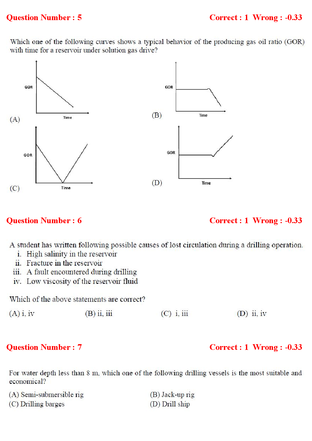 GATE Petroleum Engineering Previous Year Question Papers With Answers (2017-2016) - Page 3