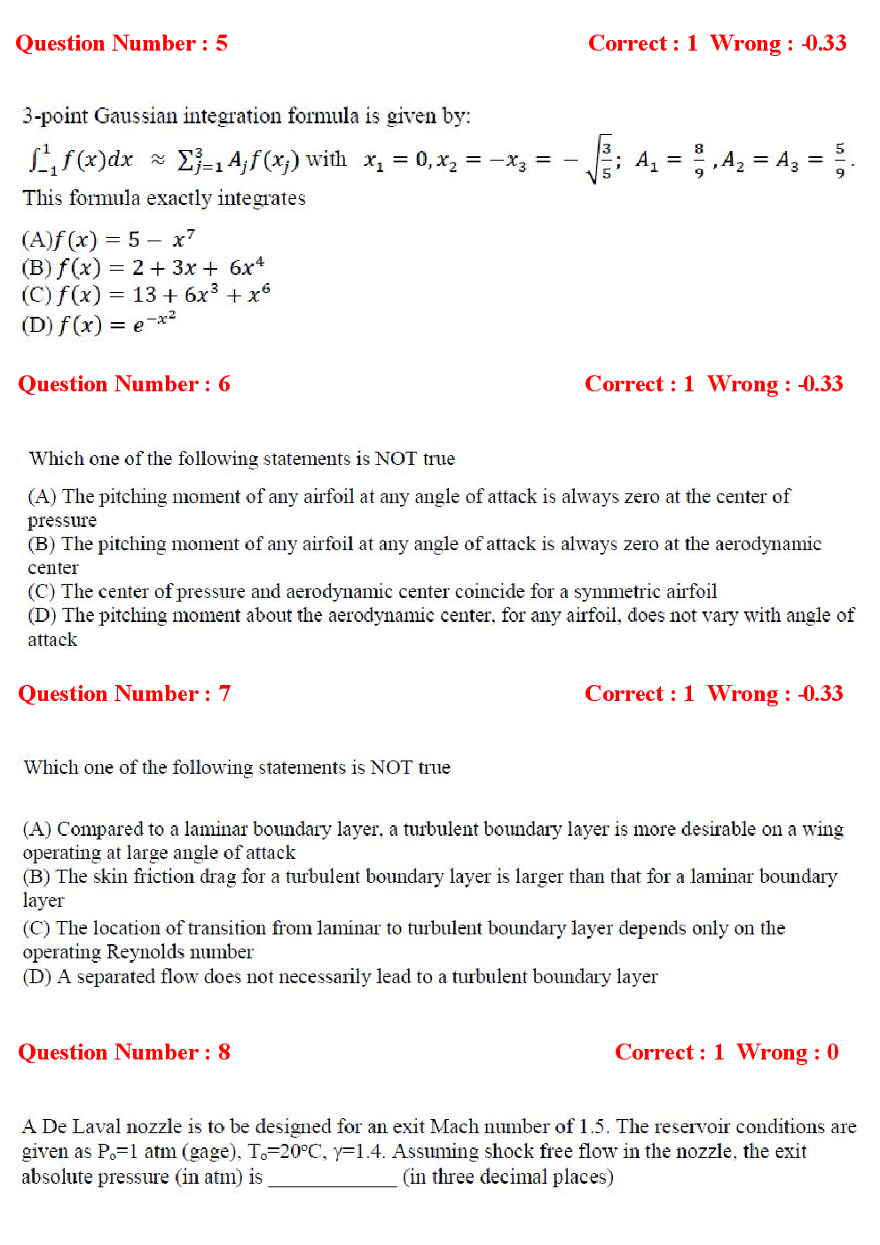 GATE Aerospace Engineering Previous Year Question Papers With Answers (2017-2012) - Page 3
