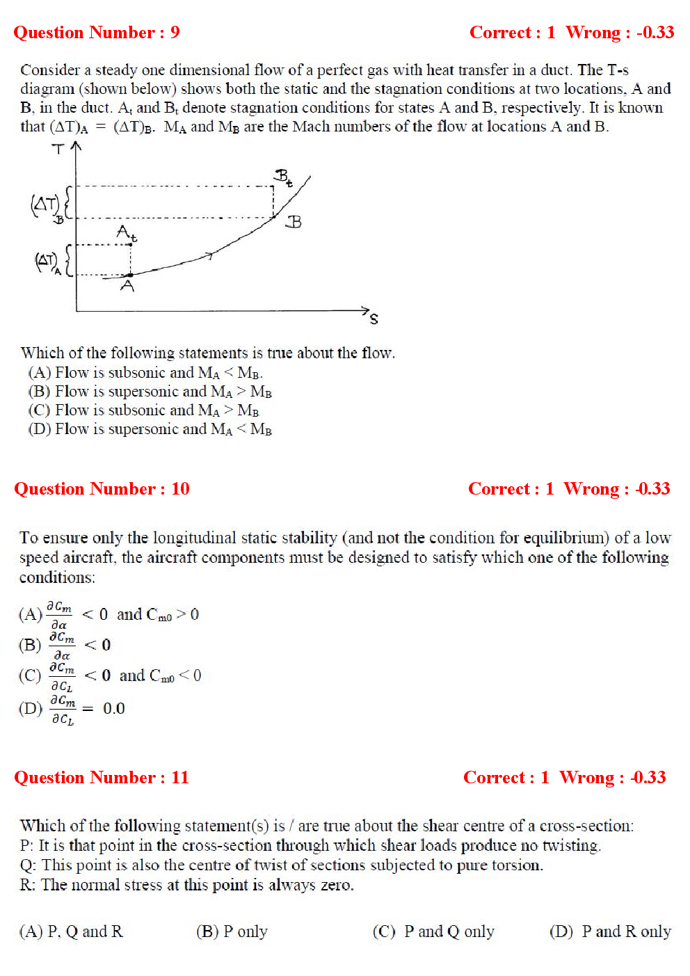 GATE Aerospace Engineering Previous Year Question Papers With Answers (2017-2012) - Page 4