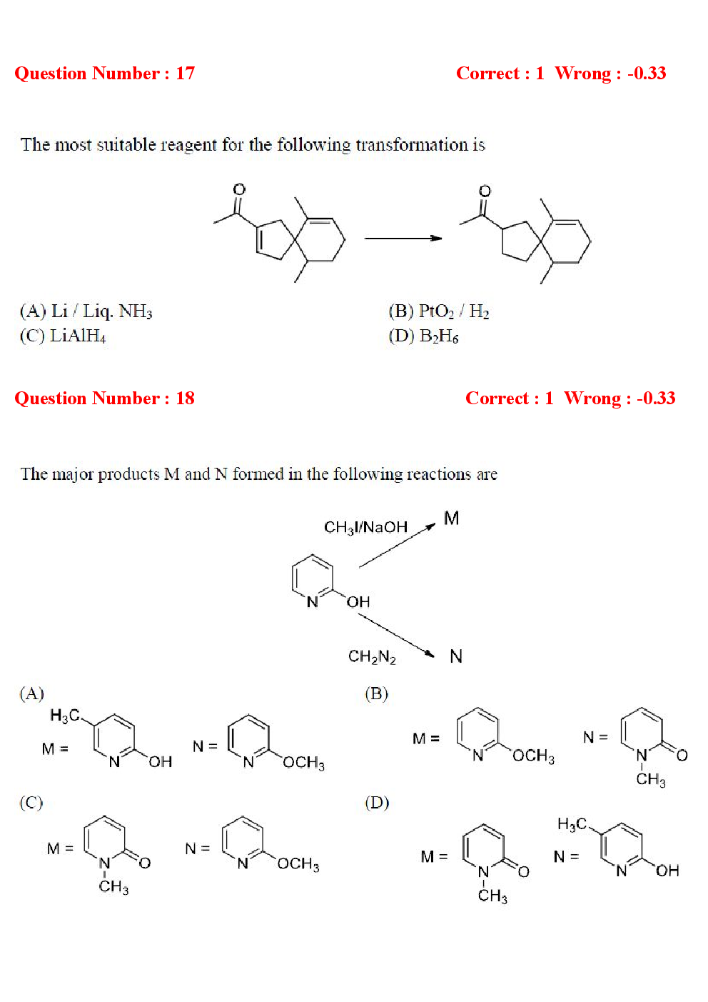 GATE Chemistry Previous Year Question Papers With Answers (2017-2012) - Page 5