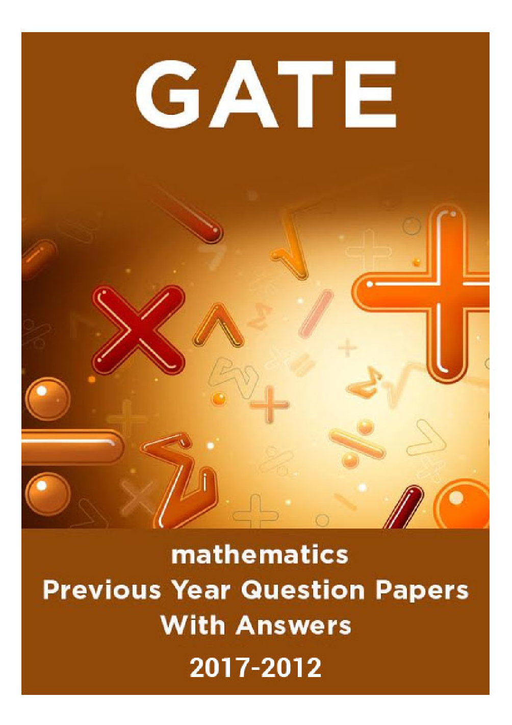 GATE Mathematics Previous Year Question Papers With Answers (2017-2012) - Page 1