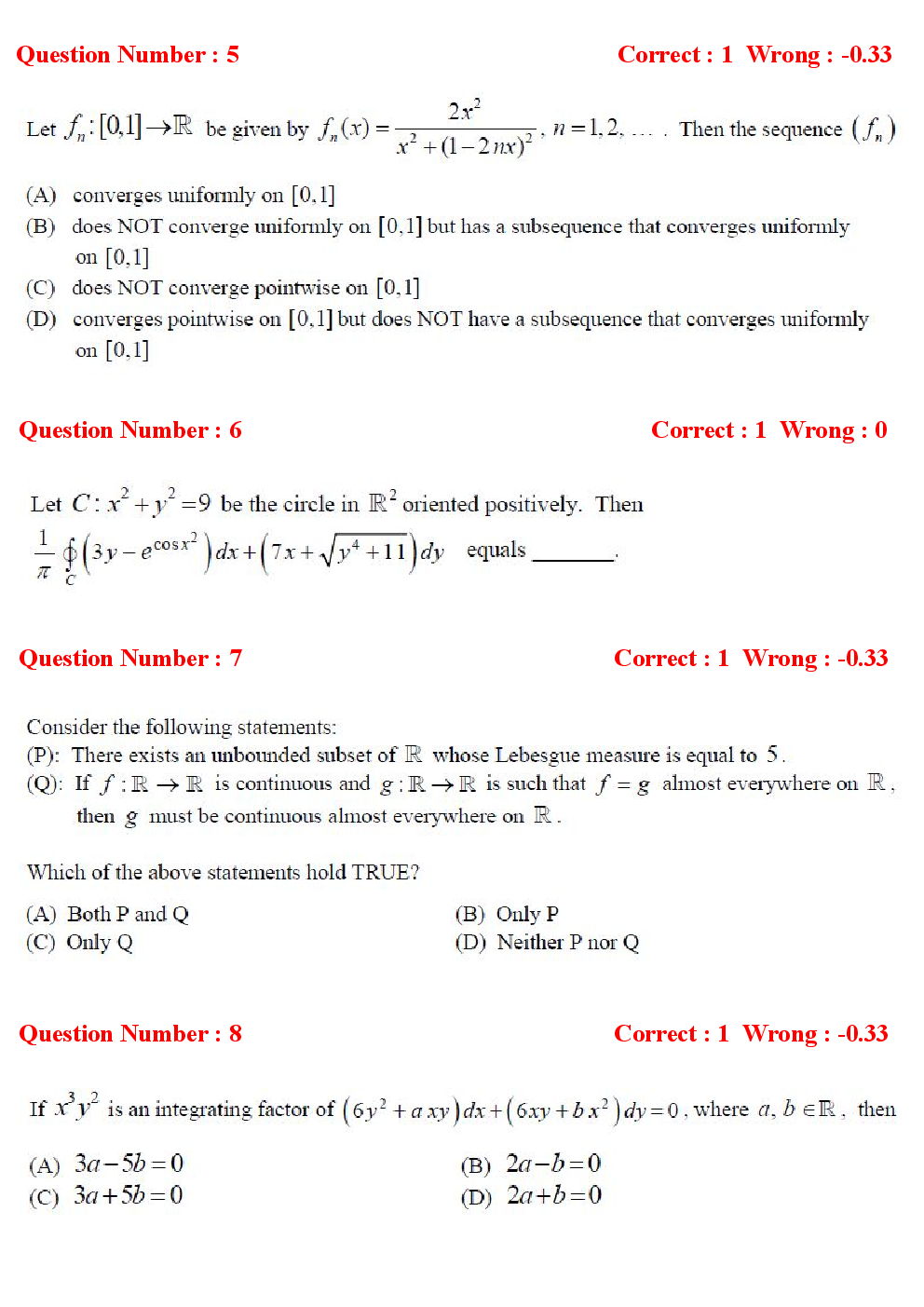 GATE Mathematics Previous Year Question Papers With Answers (2017-2012) - Page 3