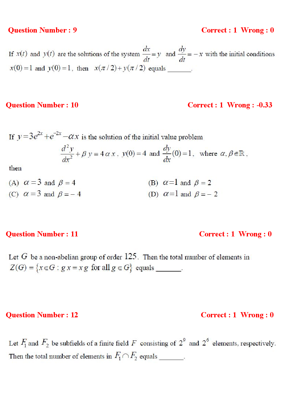 GATE Mathematics Previous Year Question Papers With Answers (2017-2012) - Page 4