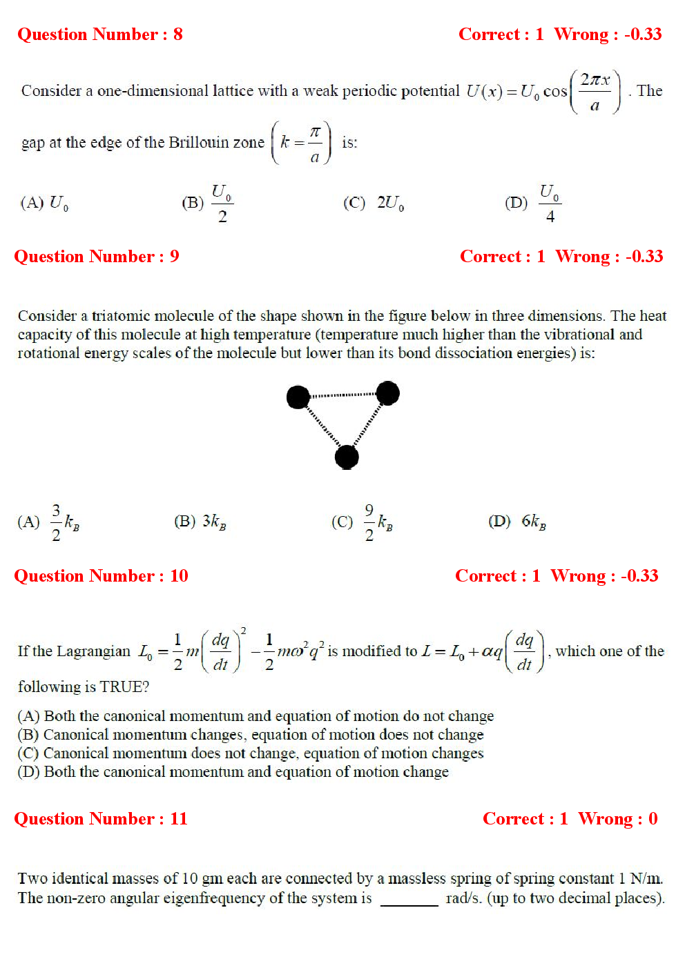 GATE Physics Previous Year Question Papers With Answers (2017-2012) - Page 4