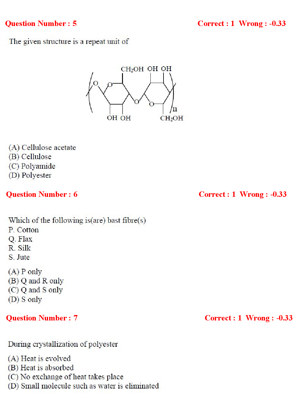 GATE Textile Engineering and Fiber Science Previous Year Question Papers With Answers (2017-2012) - Page 3