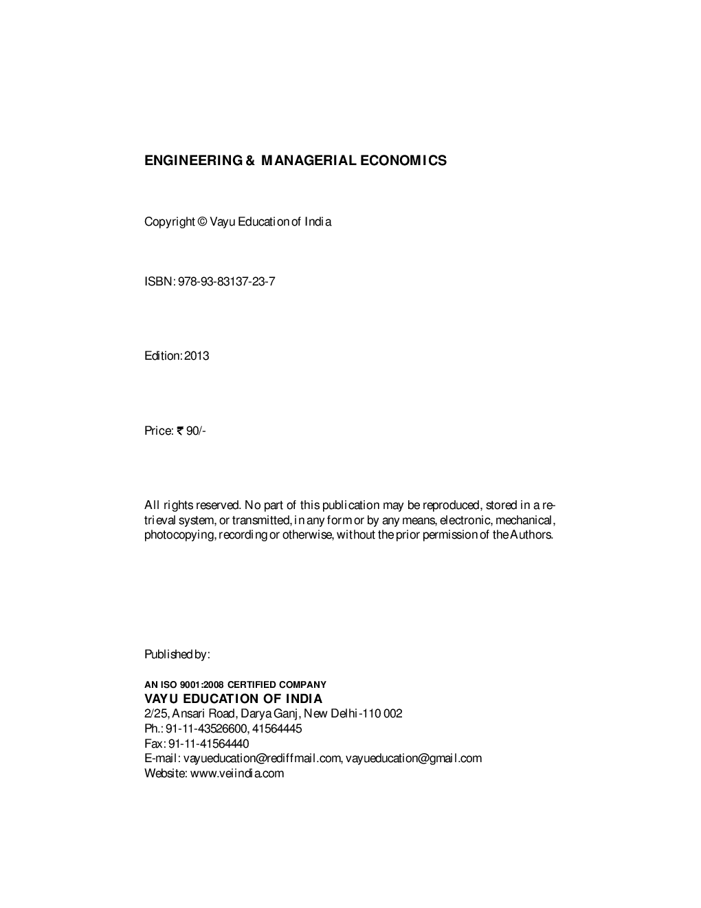 Engineering and Managerial Economics - Page 2