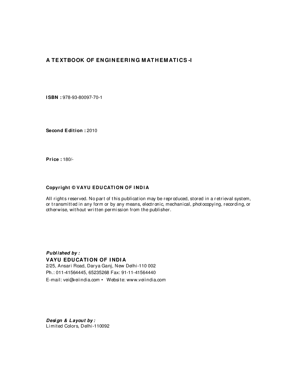Engineering Mathematics-I - Page 2
