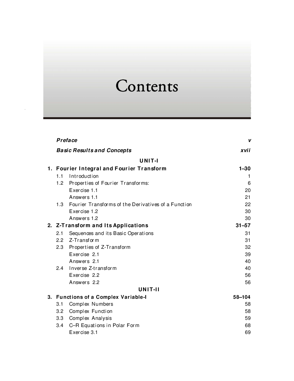 Engineering Mathematics-III By A.K. Singh, C.M. Tripathi, Rakesh Mohan - Page 5